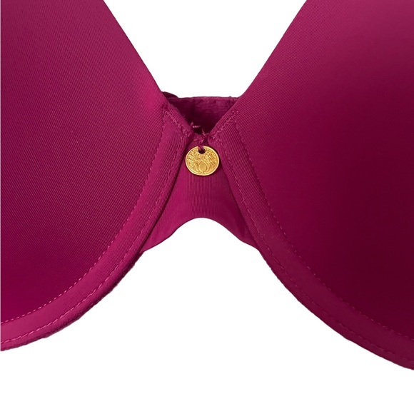 Natori BUNDLE Pure Luxe Underwire T-Shirt Bra Tan and Burgundy EUC Size 32D - Picture 3 of 16